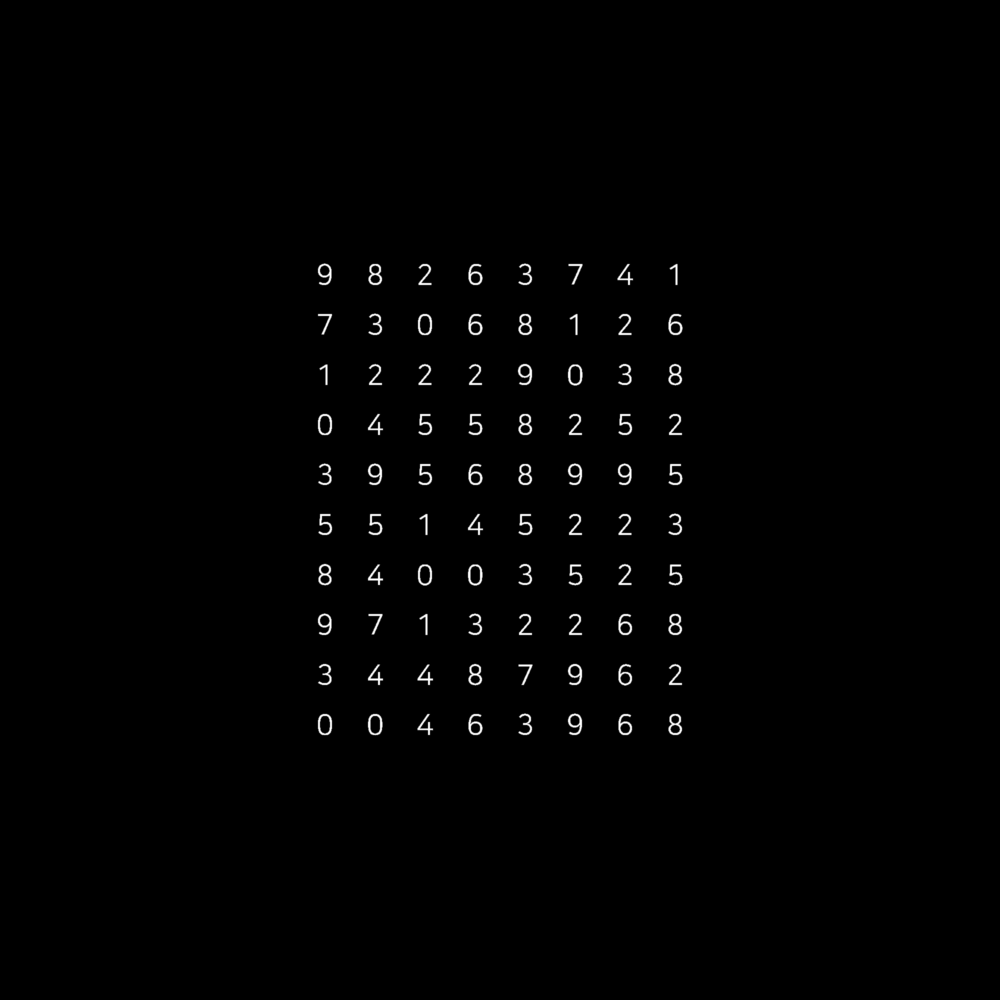 Numbers 1